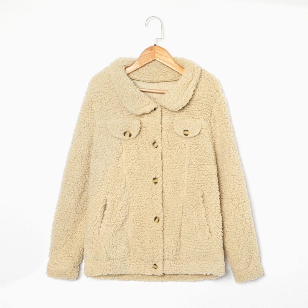 NWT🎉 Shawl Collar Khaki Long Sleeve Coat